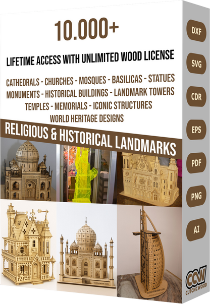 500,000+ Wood & CNC Cut File Megabundle — Ultimate Laser & Router Design Library