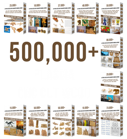 500,000+ Wood & CNC Cut File Megabundle — Ultimate Laser & Router Design Library